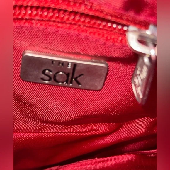 The Sak Red Crochet Shoulder Bag - Picture 3 of 6